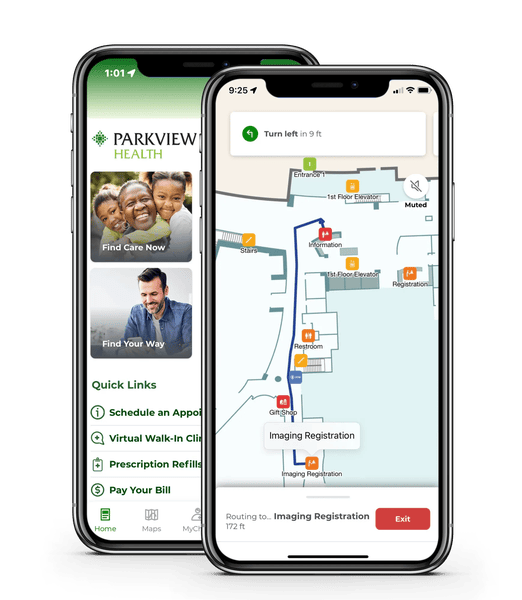 Parkview health app screenshots