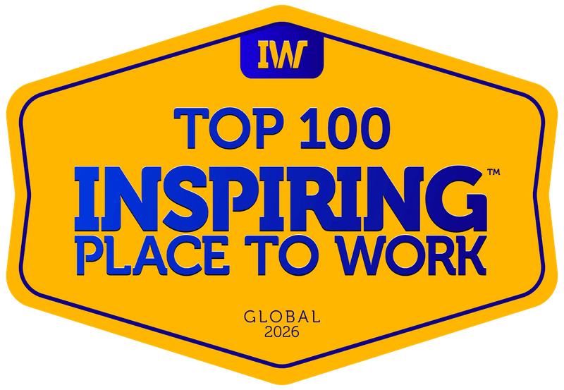 Top 100 Inspiring Place to Work award logo