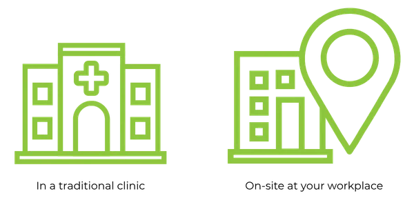 Location and hospital icon graphic