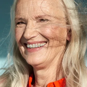Older woman smiling
