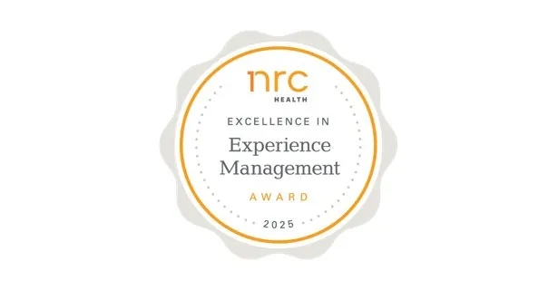NRC Health Excellence in Experience Management award logo